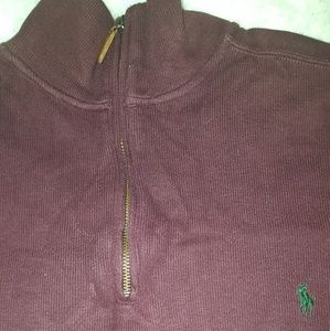 Mens XXL Polo Sweater with Zipper
